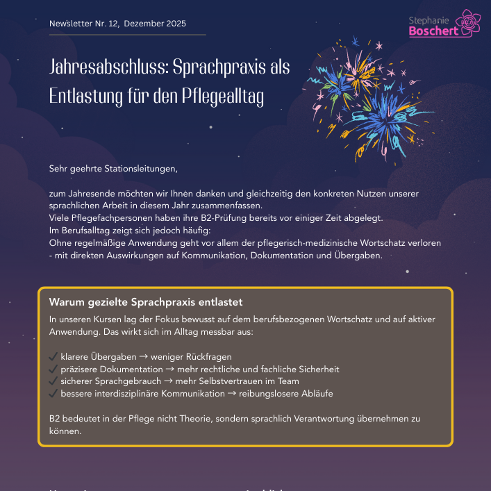 Newsletter Nr. 12(5)